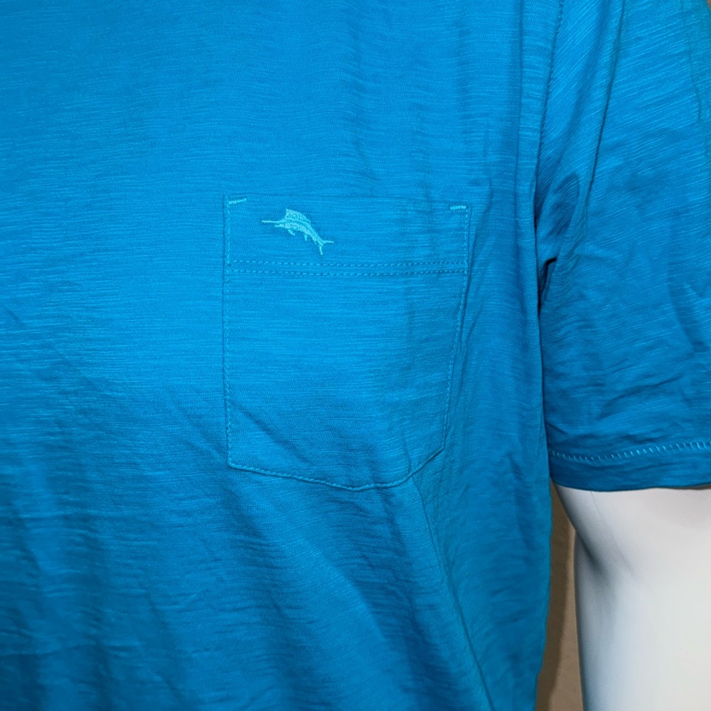 Tommy Bahama Bali T-Shirt Pocket Short Sleeve Cotton - Picture 2 of 7